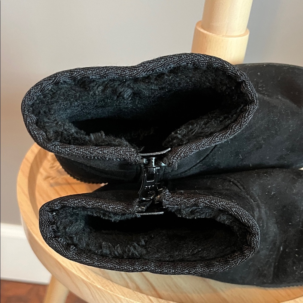 Cat & Jack Girls Black Arlo  Booties Size 12 - Picture 5 of 9